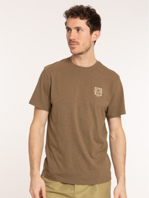 T-shirt col rond message...