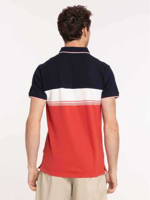 Polo tricolore manches...