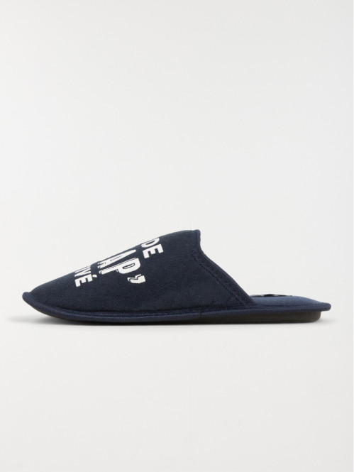 Chaussons message navy homme (41-46)