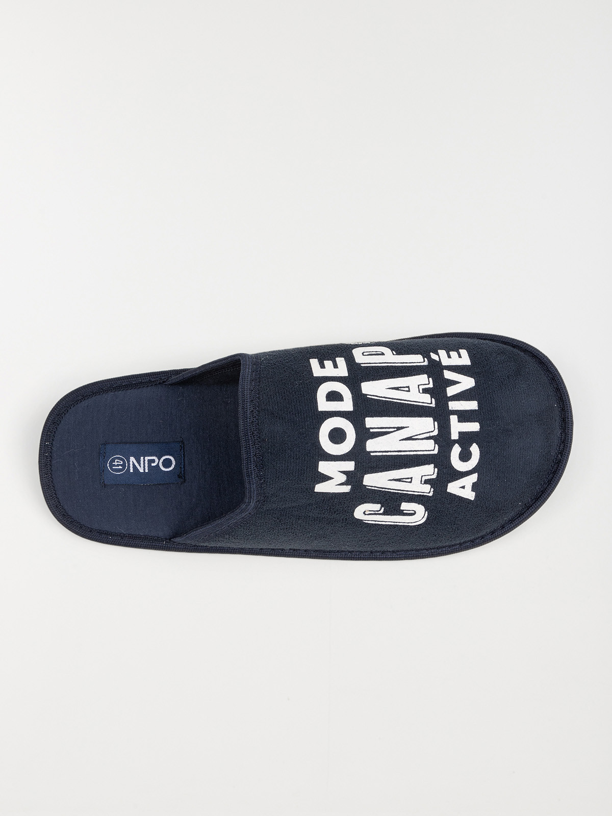 Chaussons message navy homme (41-46)