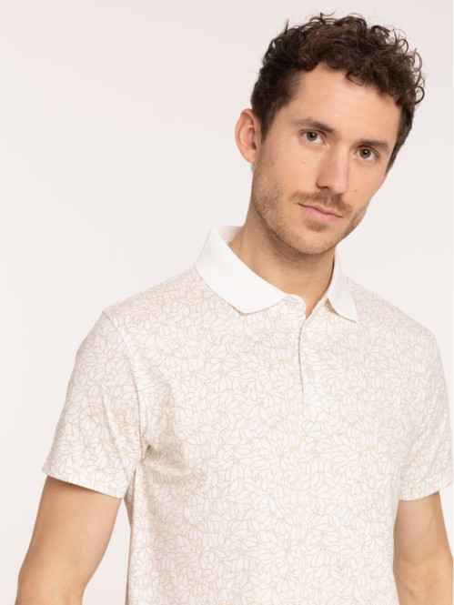 Polo imprimé floral homme