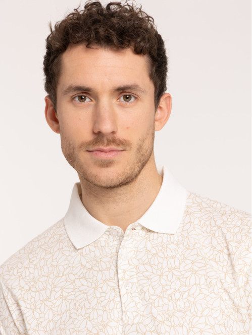Polo imprimé floral homme