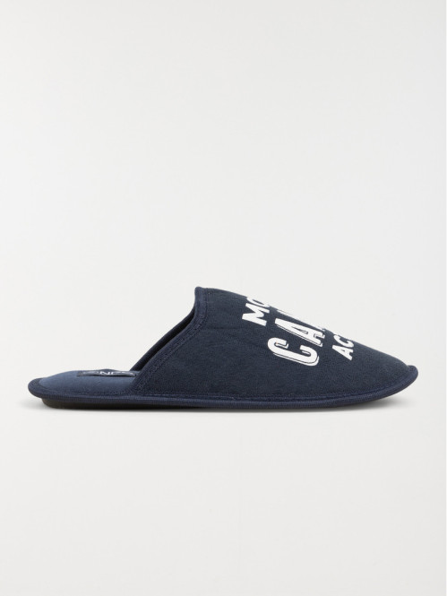 Chaussons message navy homme (41-46)