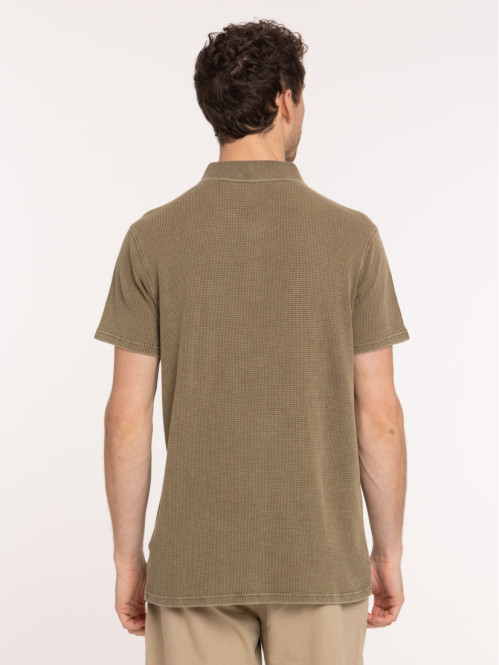 Polo coloris earth homme