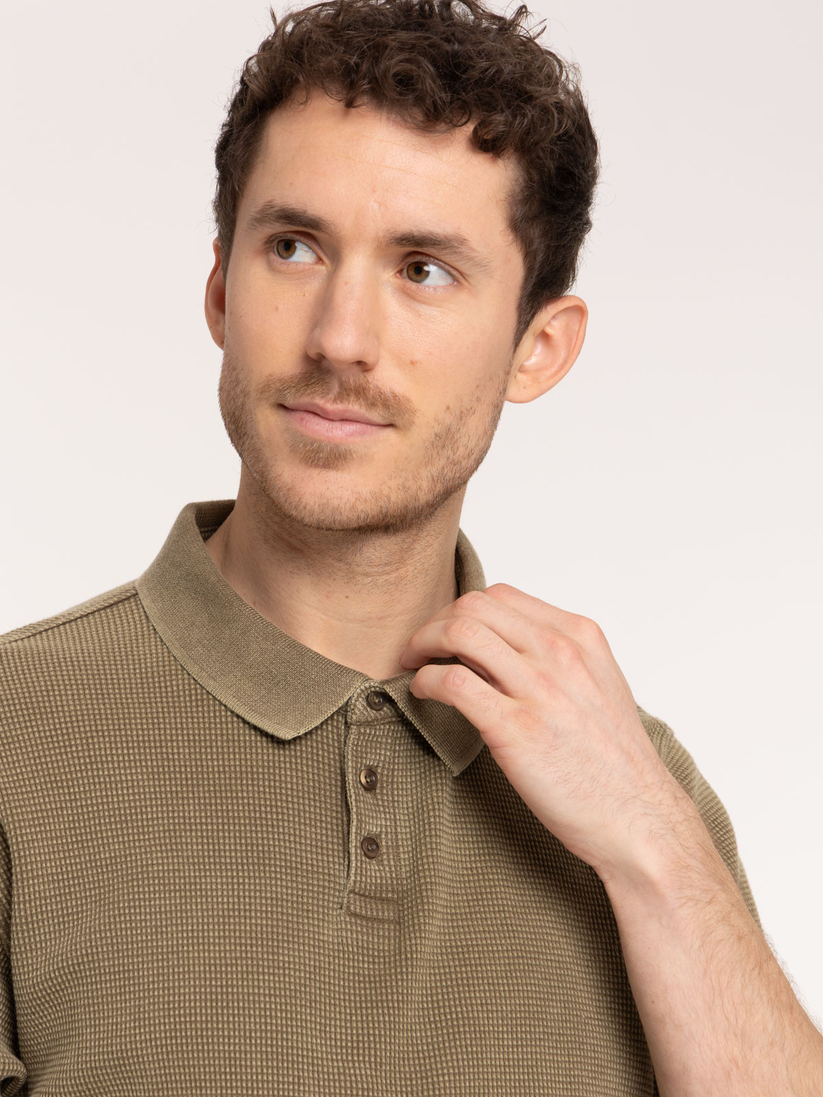 Polo coloris earth homme