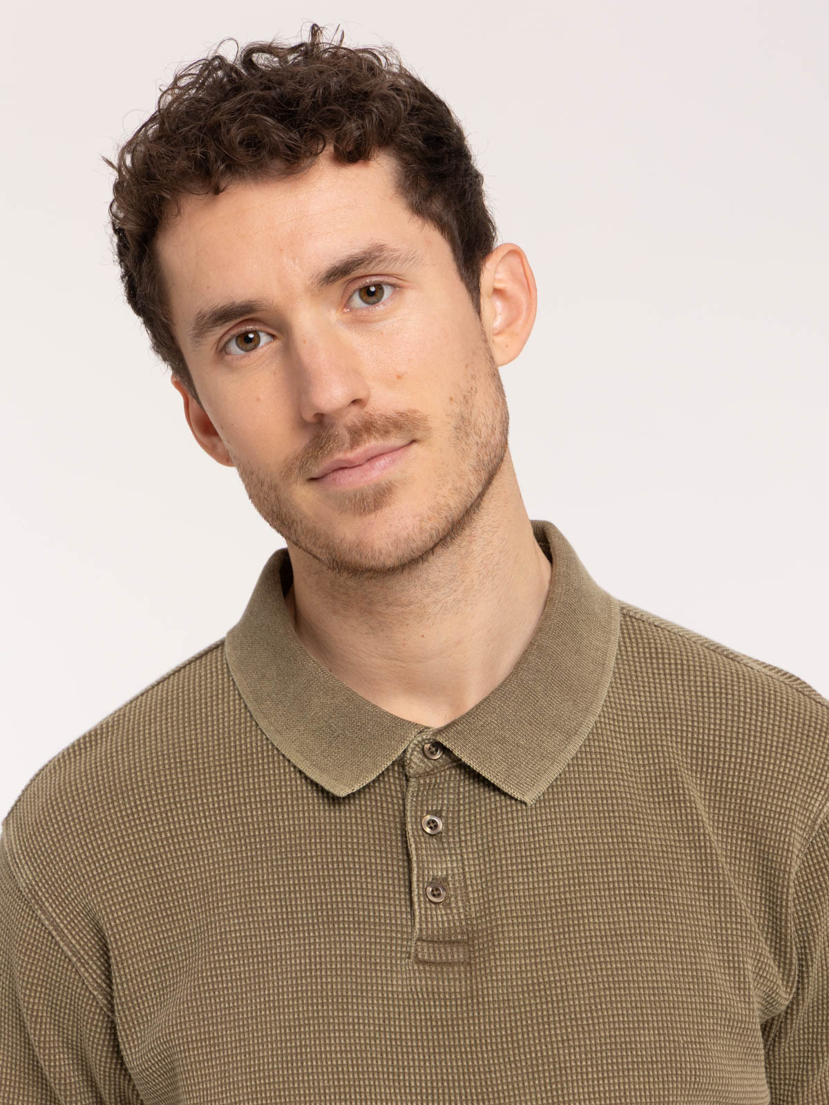 Polo coloris earth homme