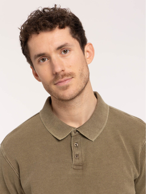 Polo coloris earth homme