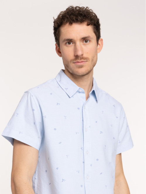 Chemise motif citron et...