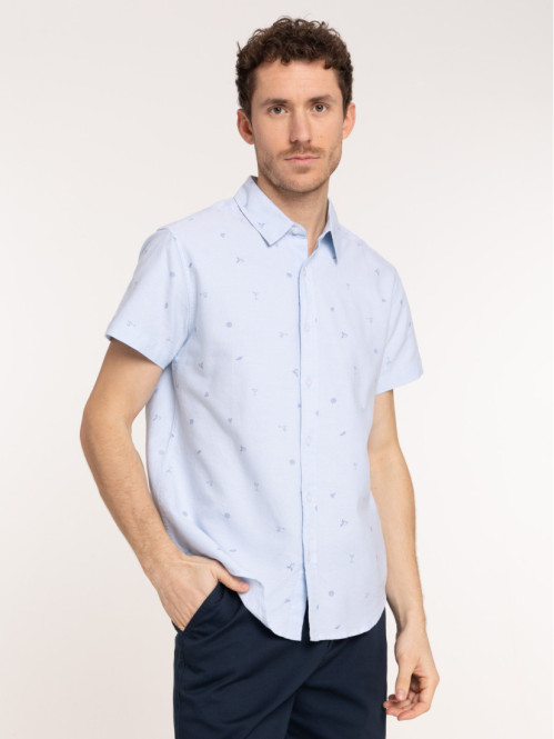 Chemise motif citron et...