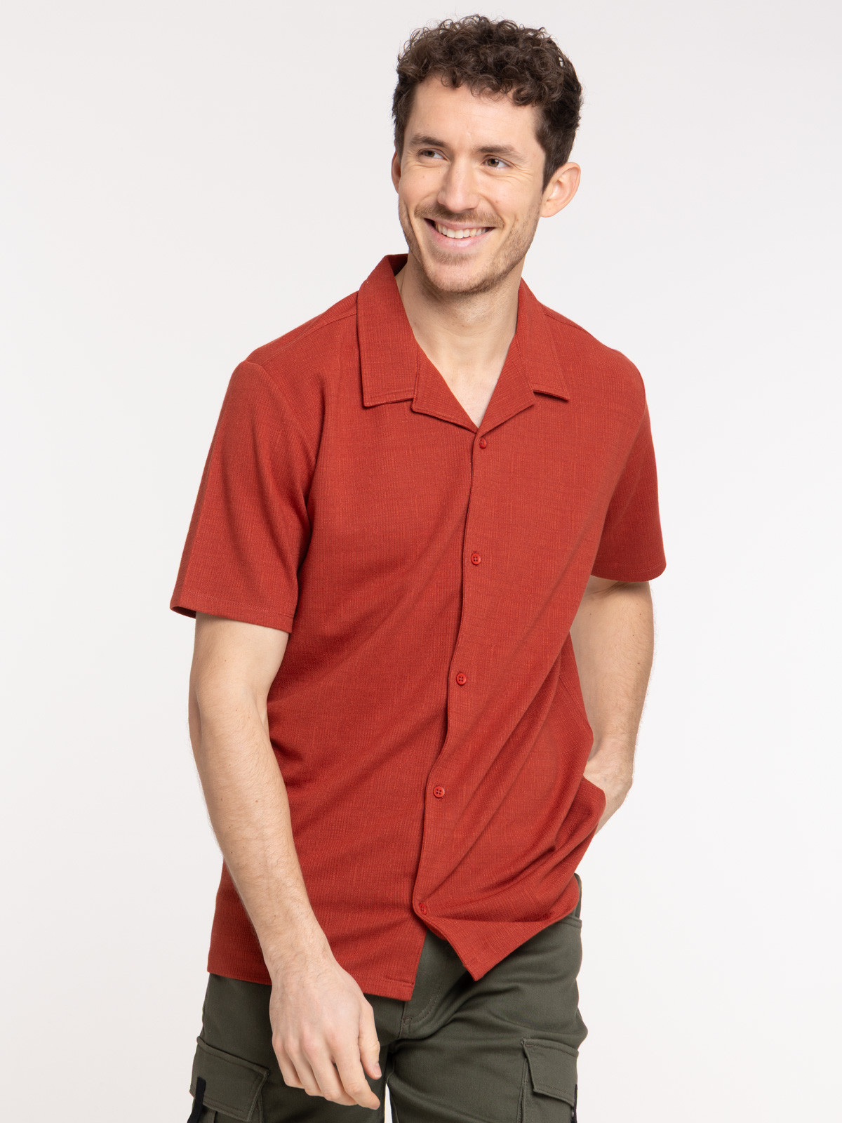 Chemisette homme col tailleur homme