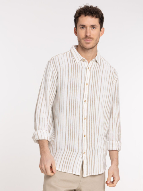 Chemise rayée manches...