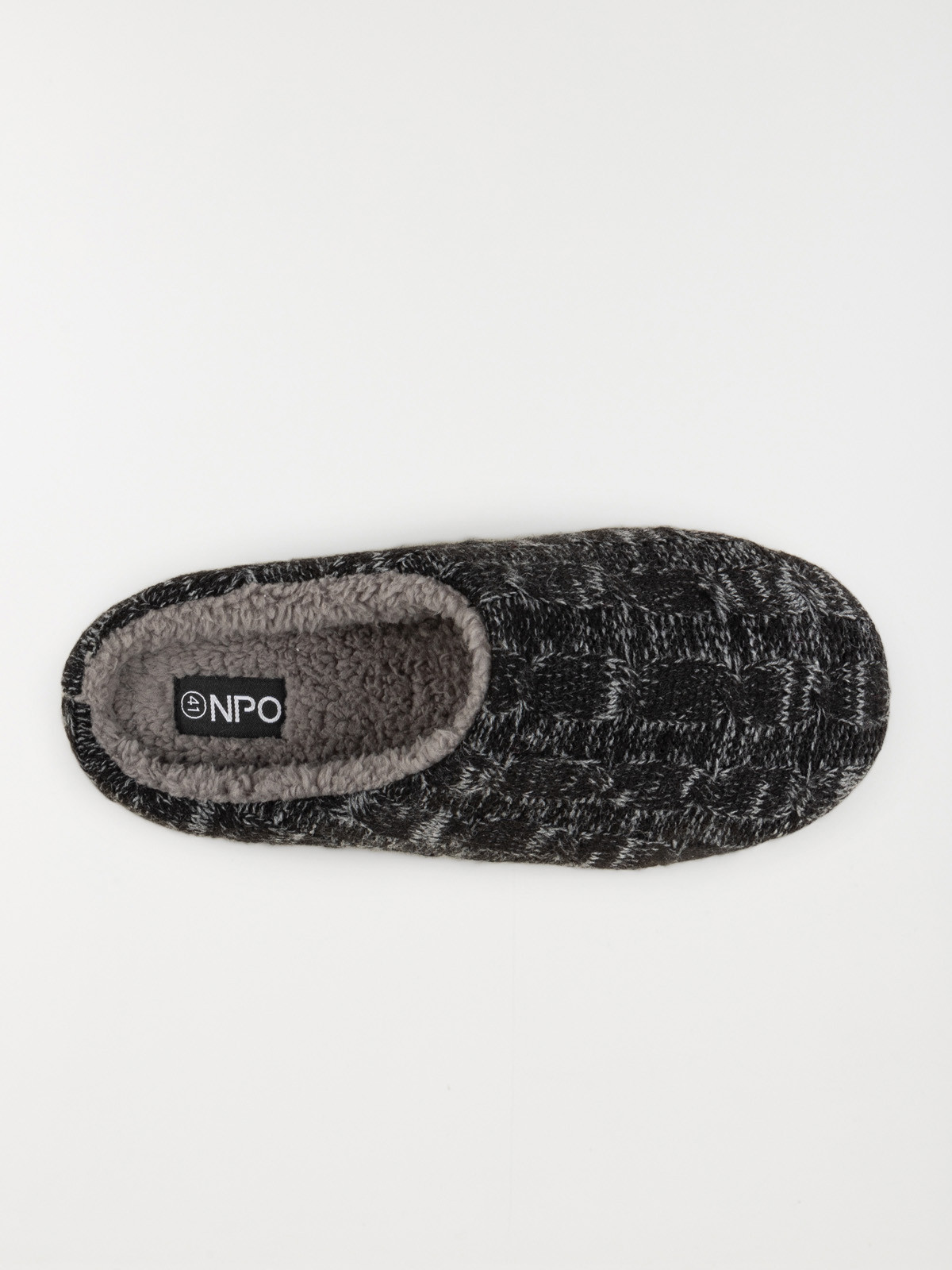 Chaussons coloris noir homme (40-45)