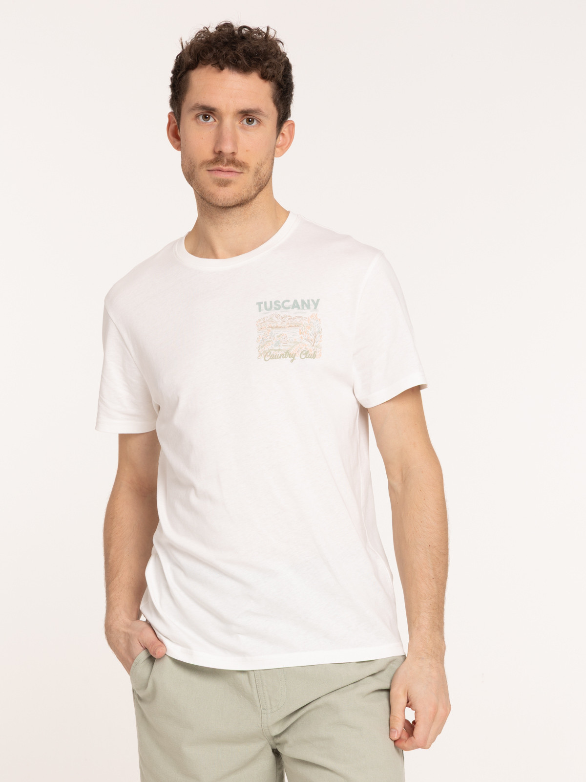 T-shirt imprimé country club homme