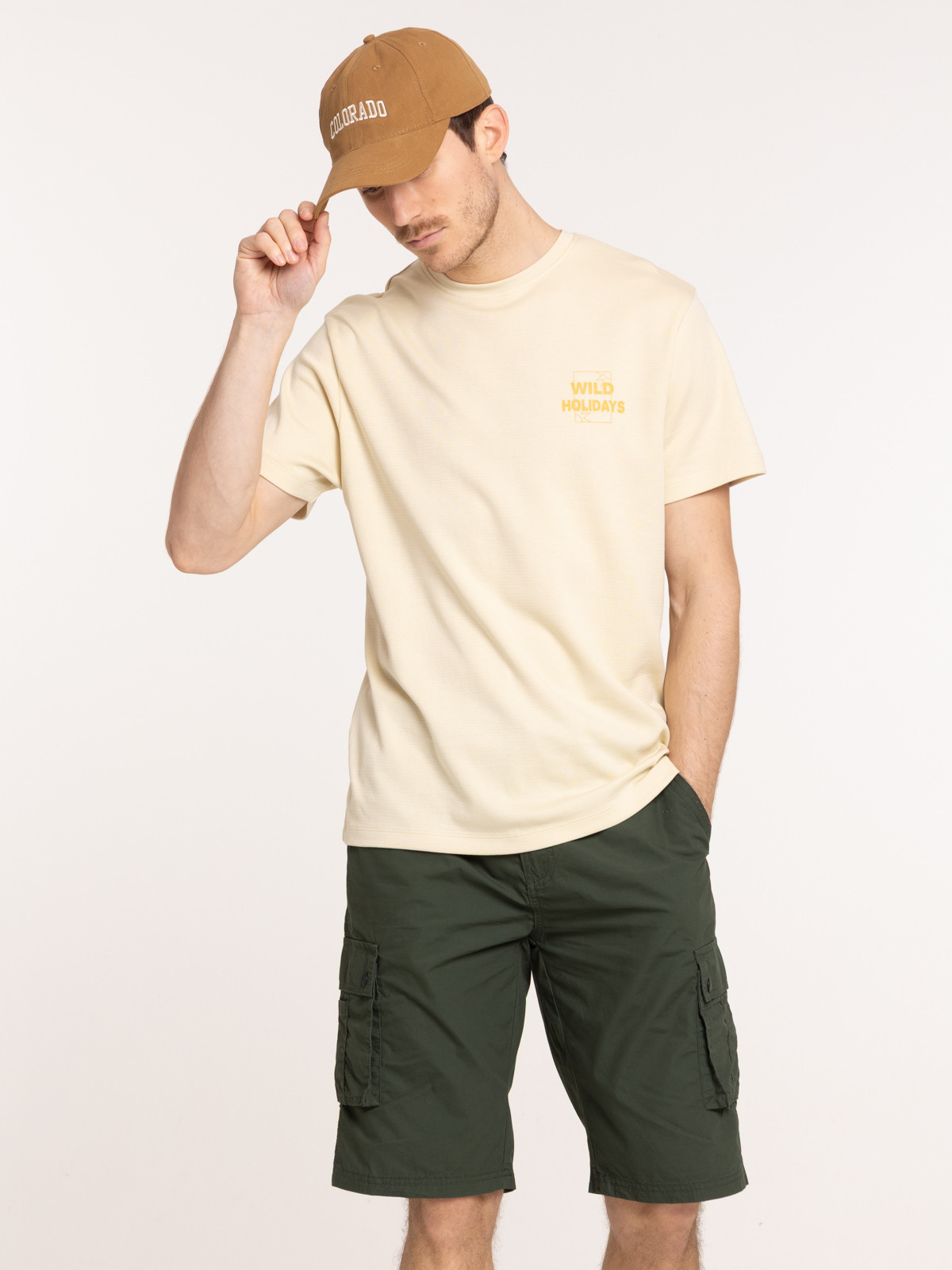 T-shirt imprimé col rond homme T-shirt imprimé col rond homme