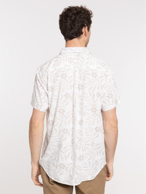 Chemise imprimée feuillage...