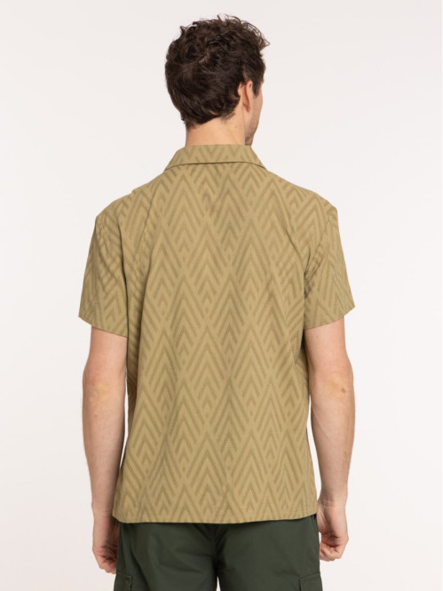 Chemise motif vert boa homme
