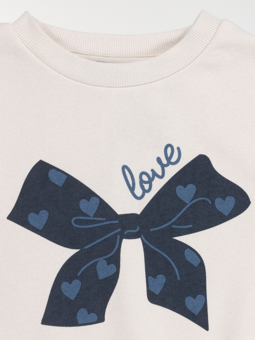 Sweat love noeud fille (3-12A)