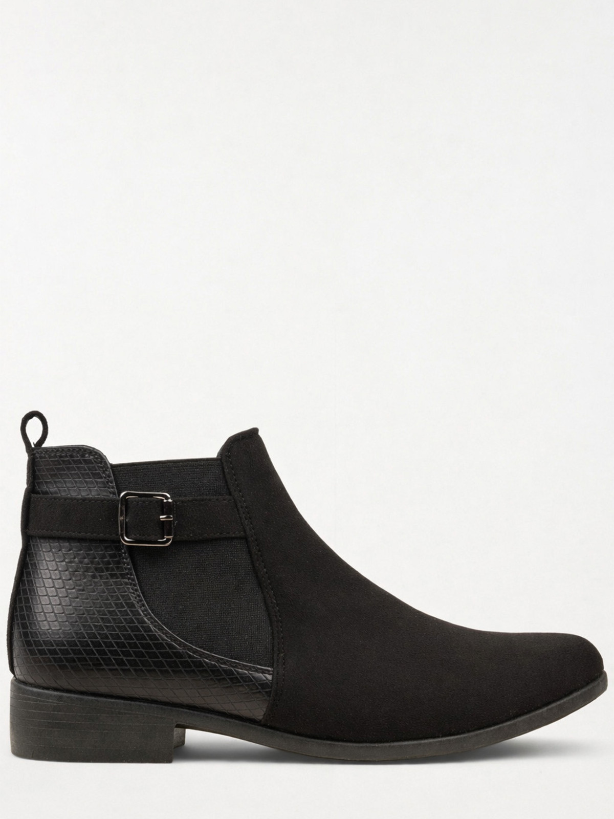 Bottines plates noires femme (36-41)