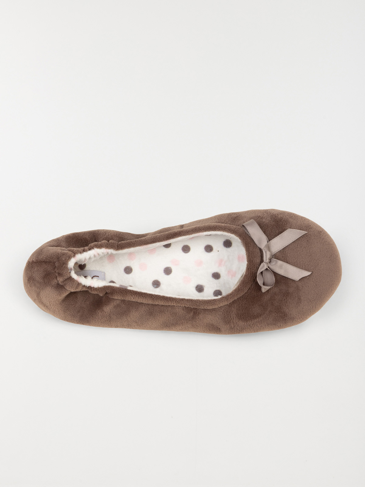 Chausson ballerine taupe femme (36-41)