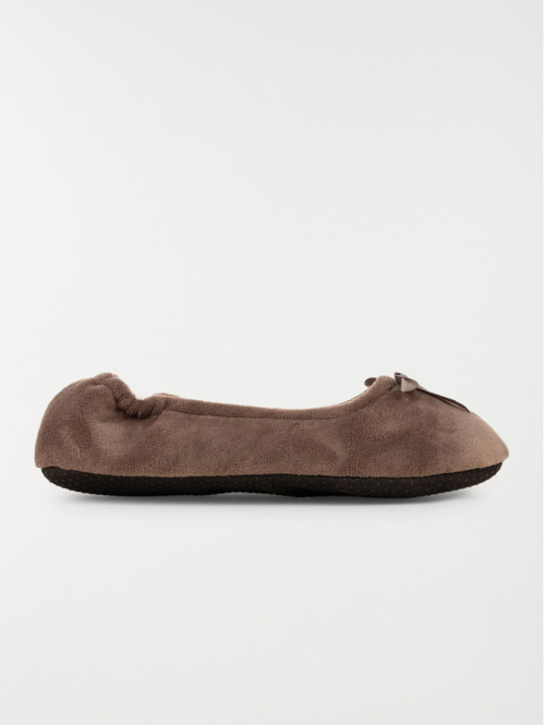 Chausson ballerine taupe...