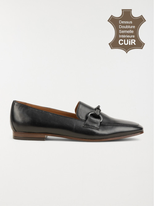 Mocassins noir boucle femme...