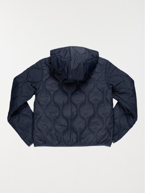 Veste unie à capuche fille...