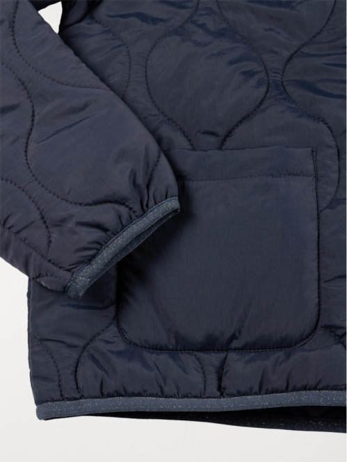 Veste unie à capuche fille...