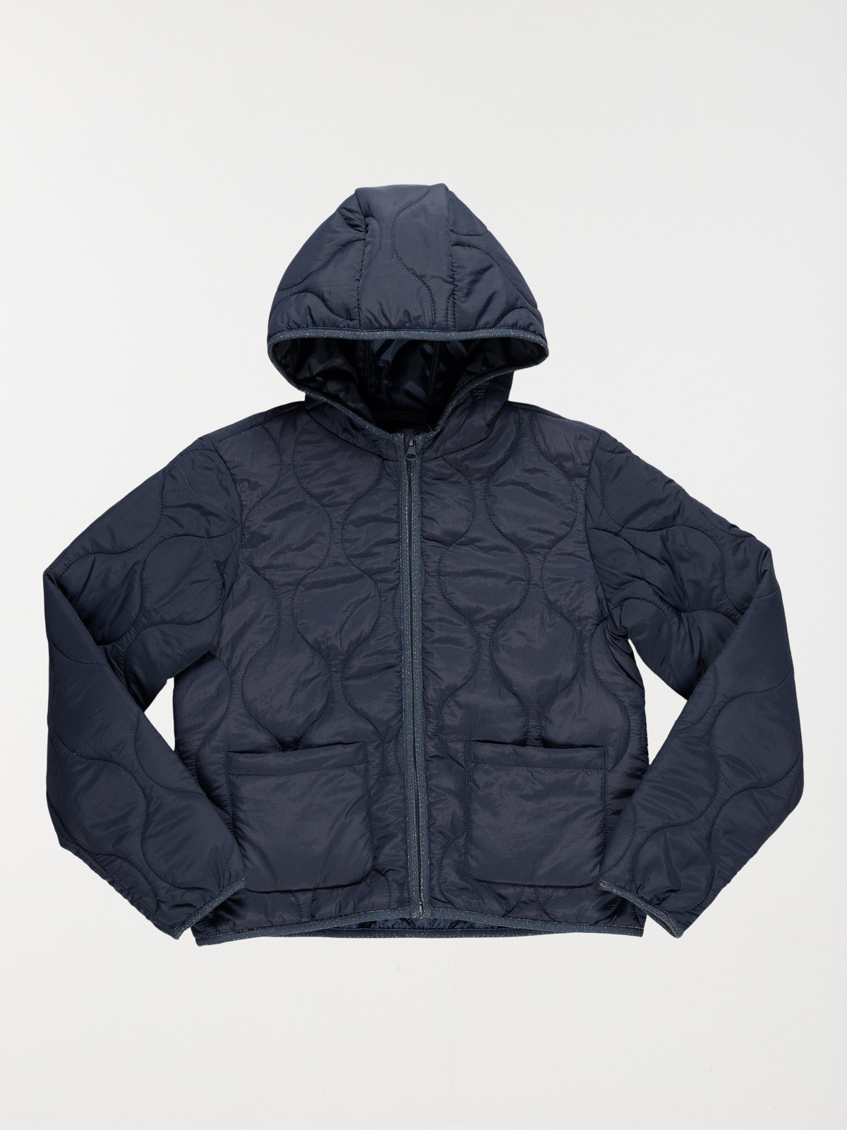 Veste unie à capuche fille (10-16A)