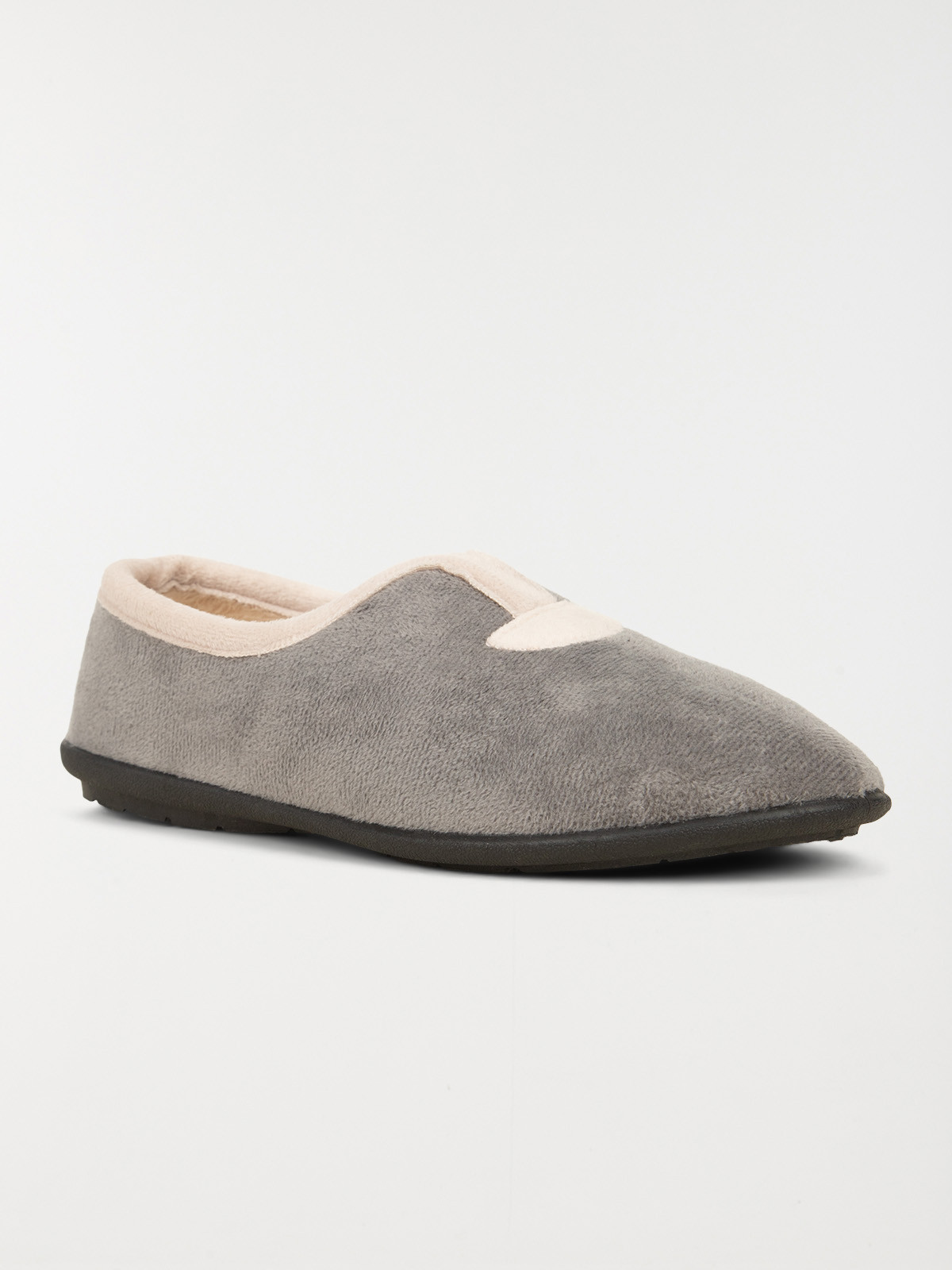 Pantoufles fermées gris (36-42)