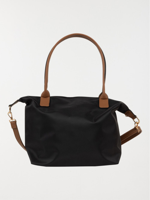 Sac à main bi-matière femme