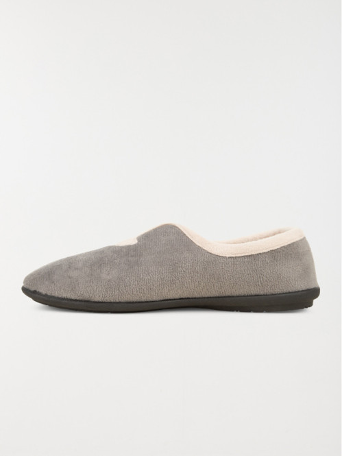 Pantoufles fermées gris (36-42)