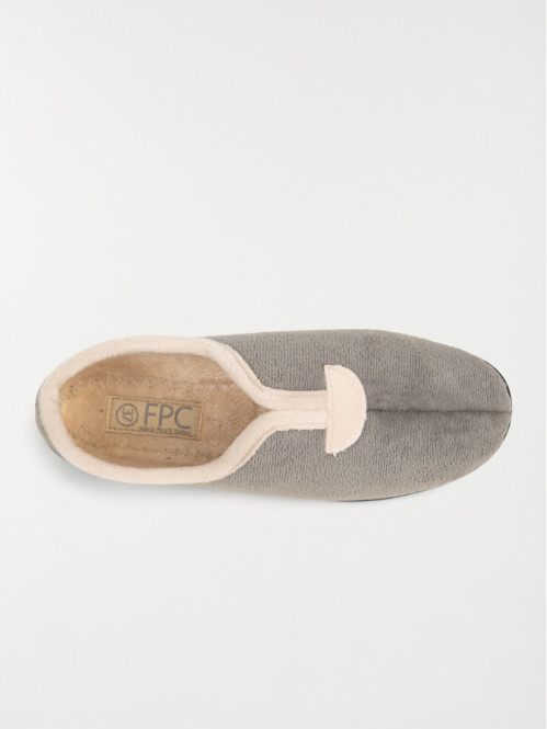 Pantoufles fermées gris (36-42)