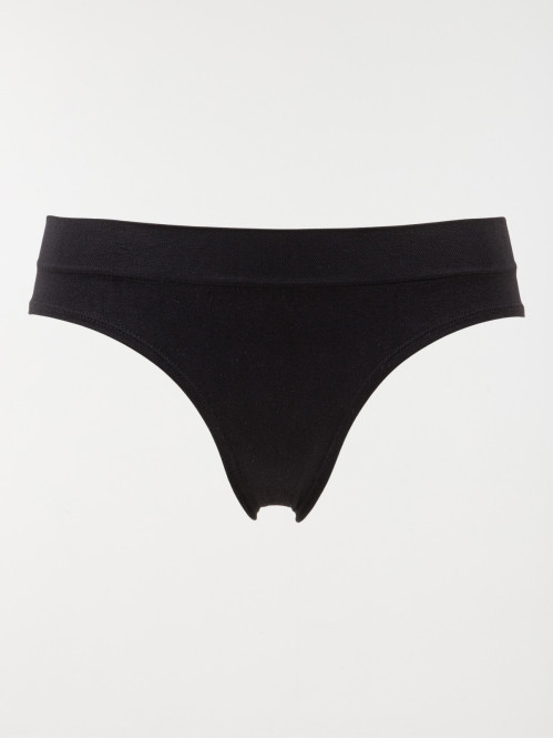 Slip midi seamless noir femme