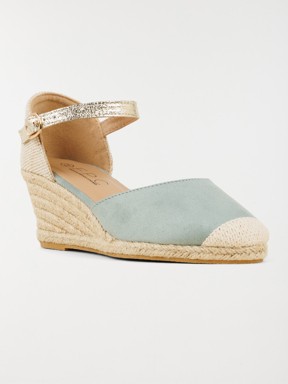 Sandales compensées vertes femme (36-41)