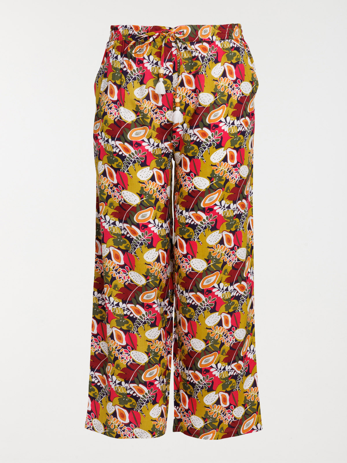 Pantalon large grande taille femme
