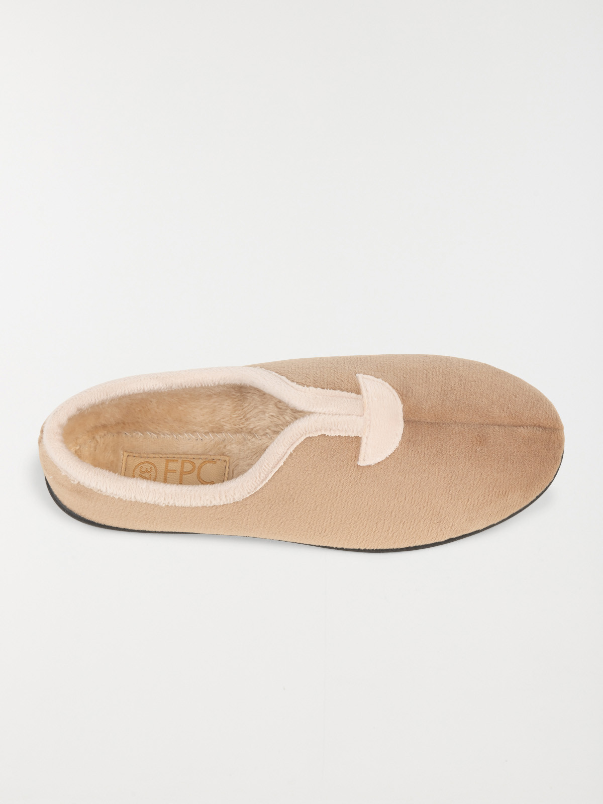 Pantoufles femme coloris camel (37-42)