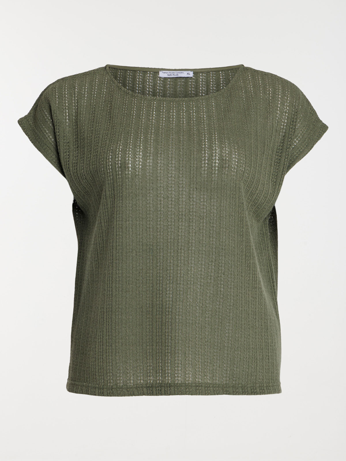 T-shirt maille grande taille femme