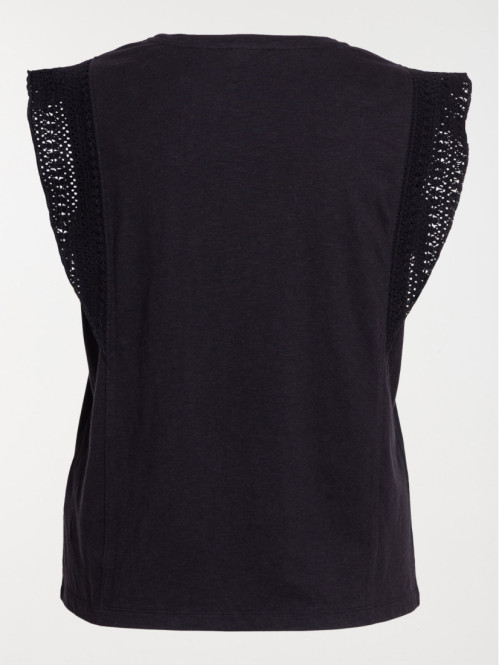 T-shirt noir grande taille...