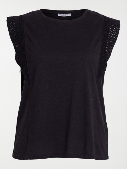 T-shirt noir grande taille...