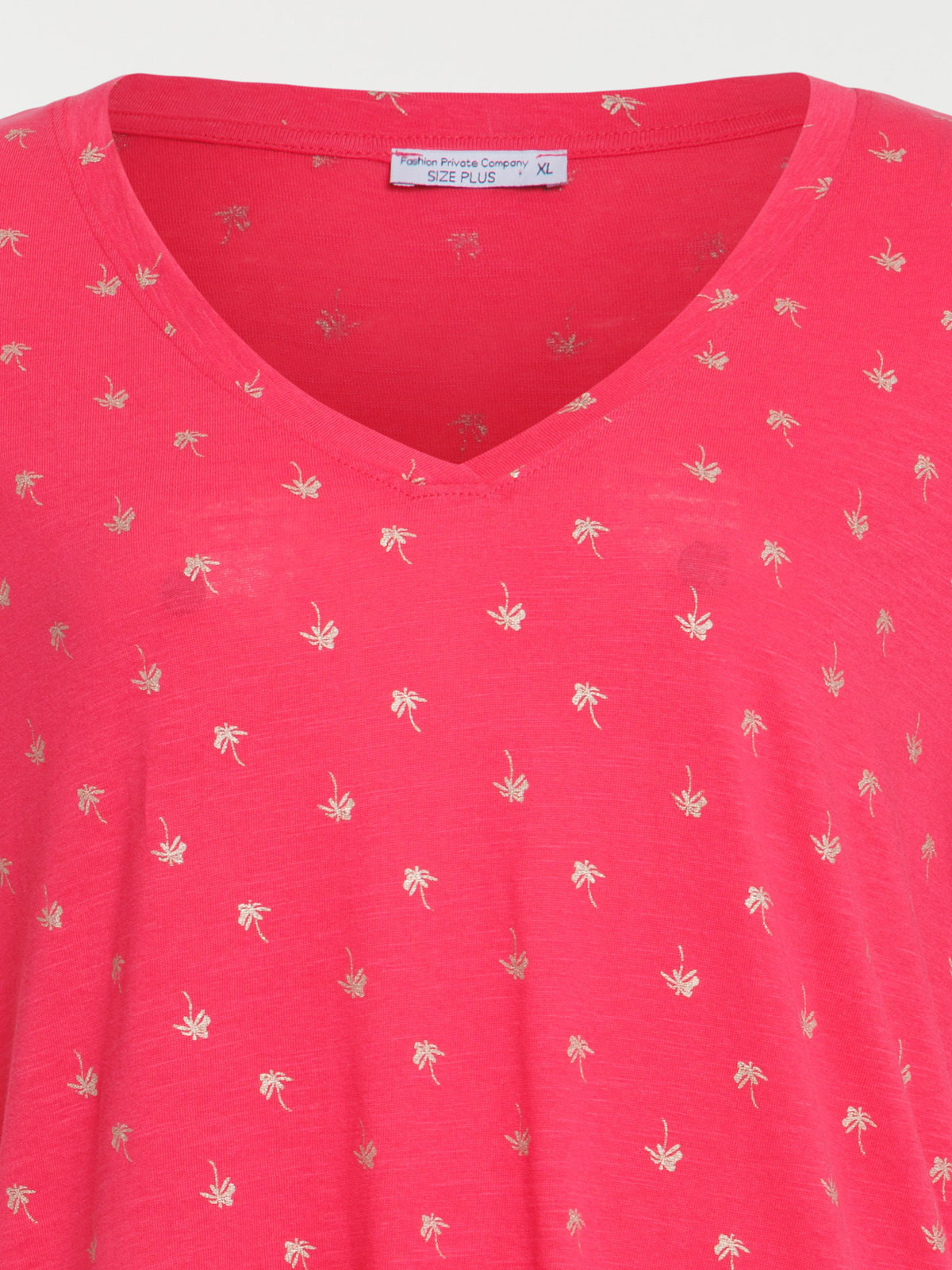 T-shirt palmier grande taille femme