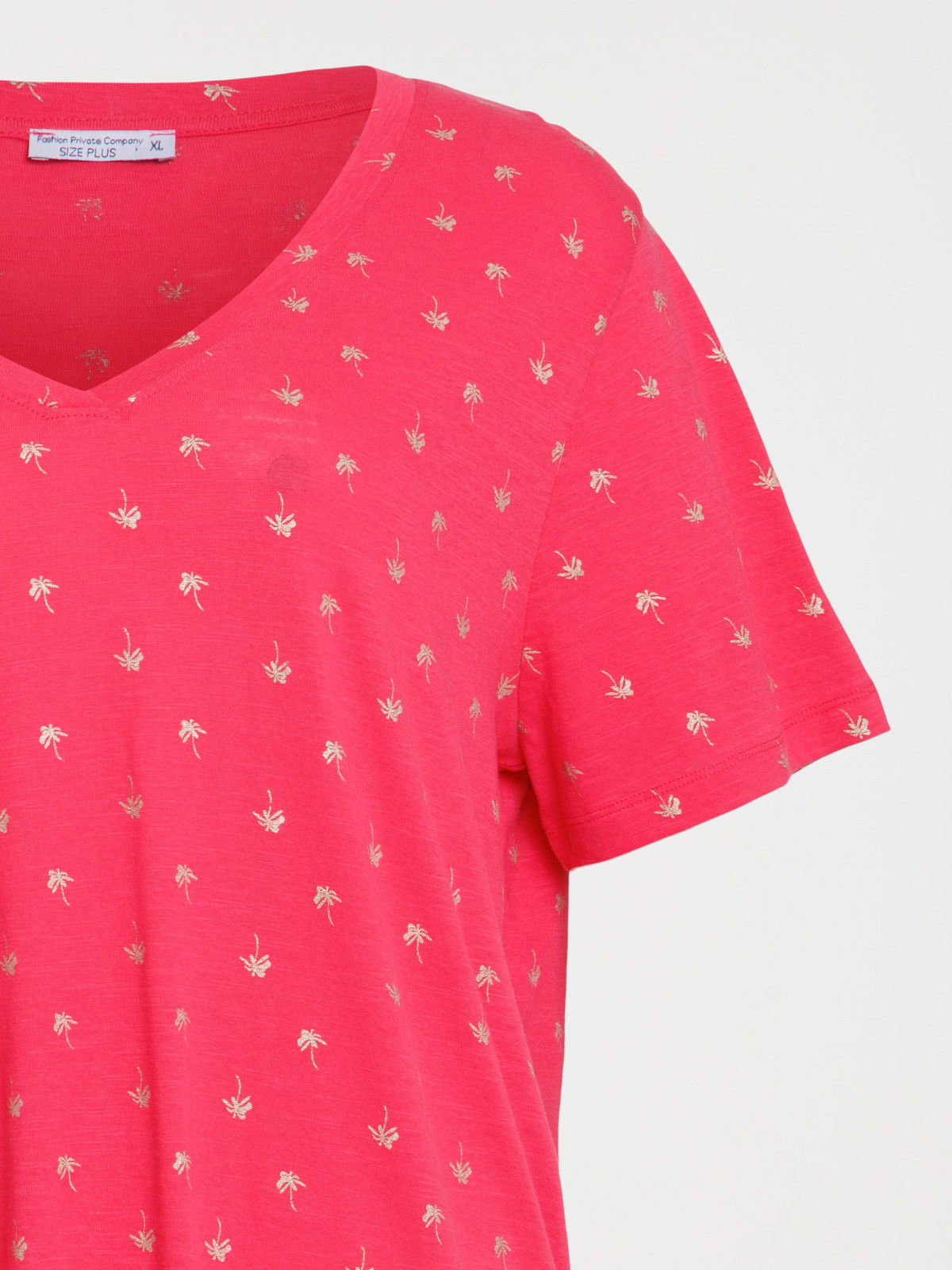 T-shirt palmier grande taille femme