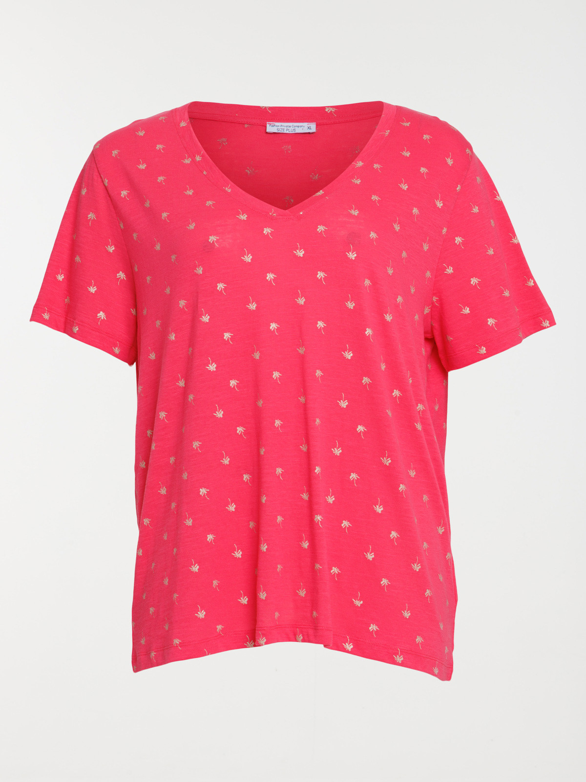 T-shirt palmier grande taille femme