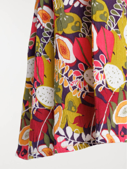 Blouse col V fleuri grande...