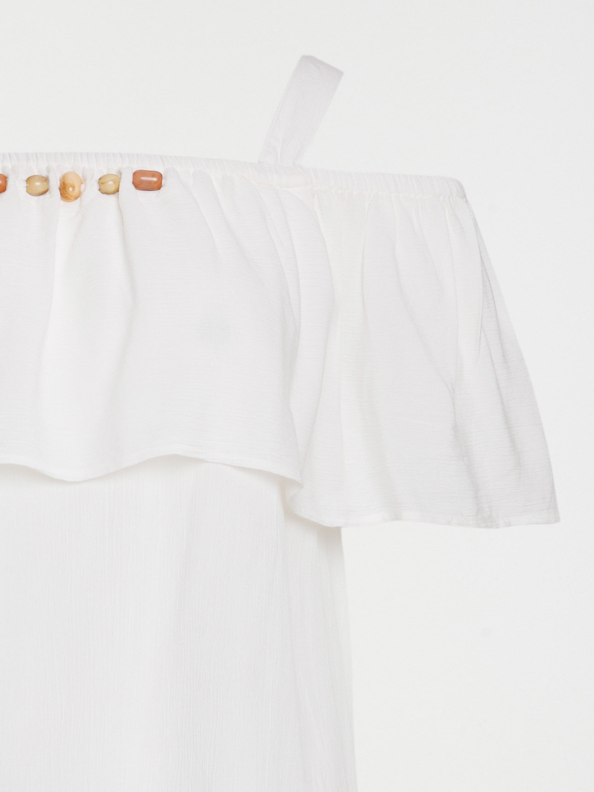 Débardeur perles grande taille femme