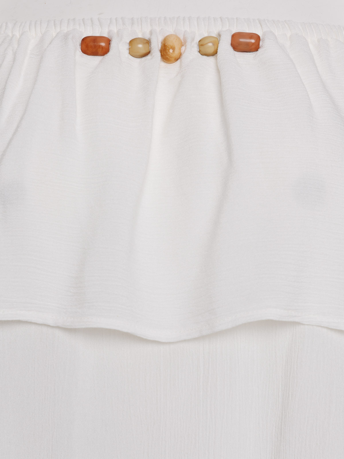 Débardeur perles grande taille femme