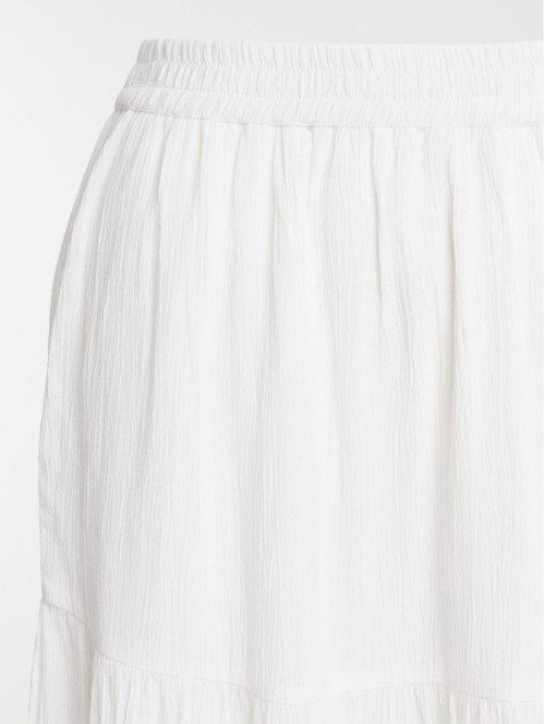 Jupe longue évasée écru...