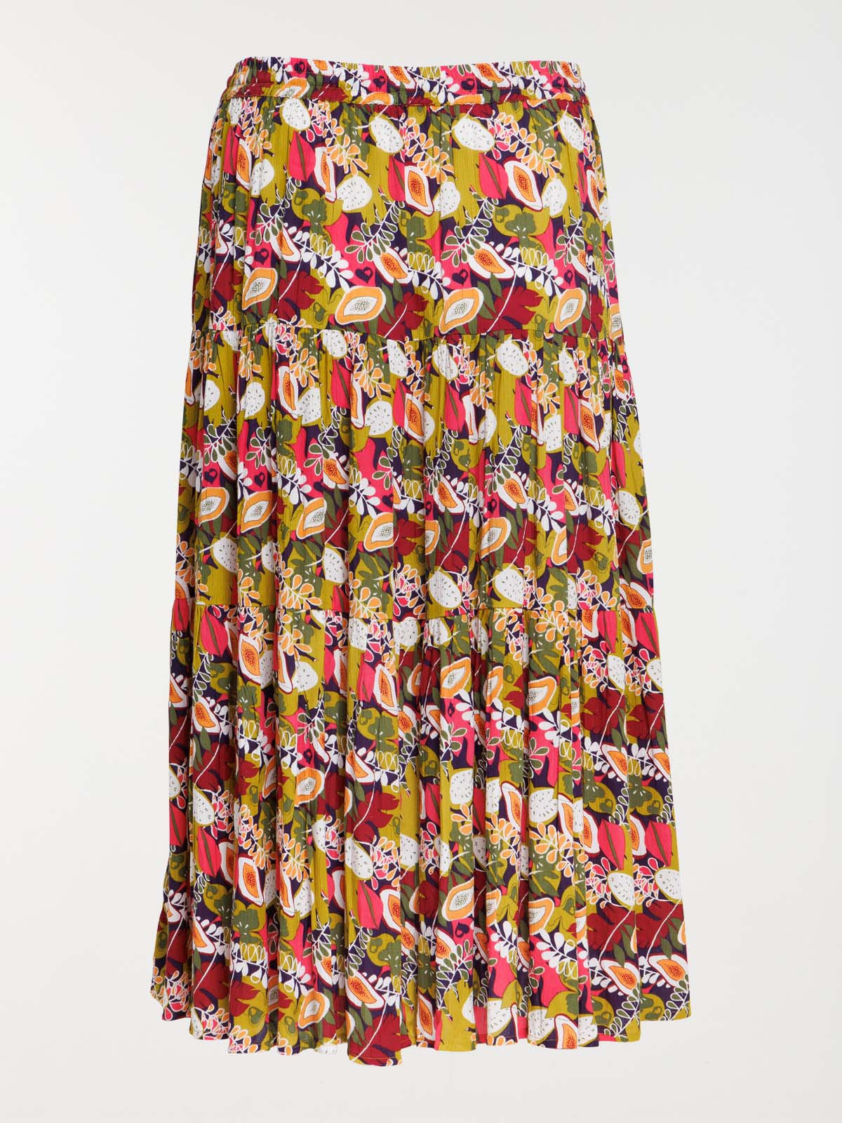 Jupe longue imprimée grande taille femme