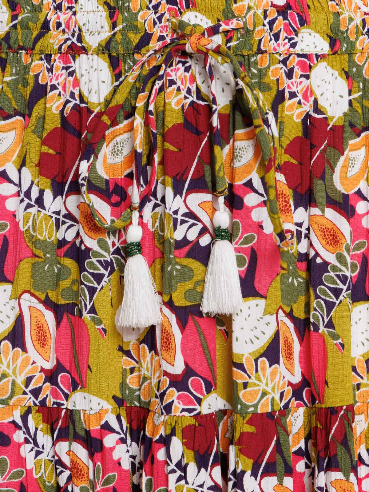 Jupe longue imprimée grande taille femme