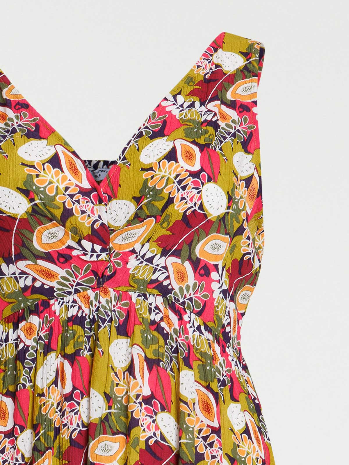 Robe longue motif grande taille femme