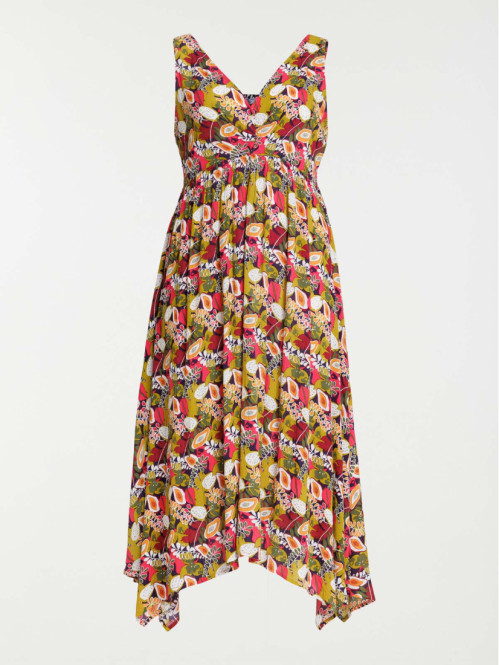 Robe longue motif grande...